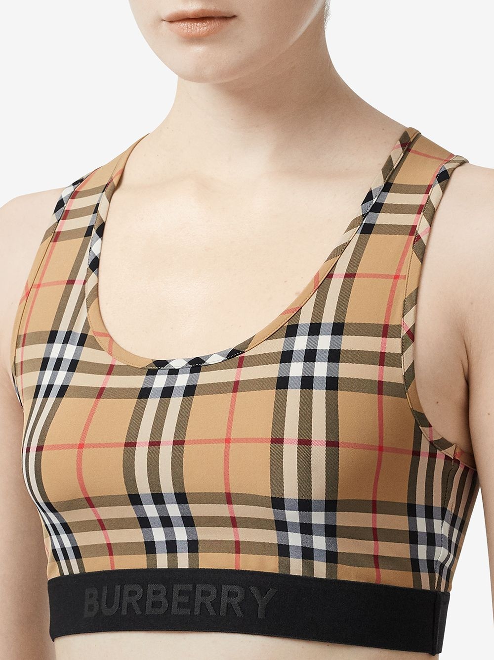 Vintage Check sports bra - 5