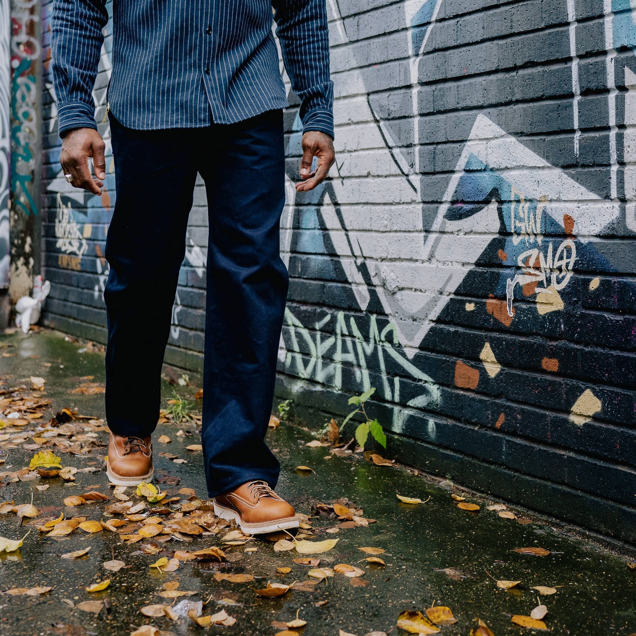 IH-829-IND 21oz Serge Work Pants - Indigo - 4