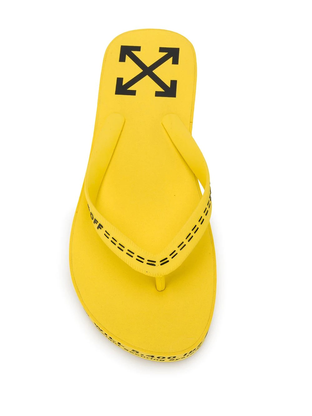 logo print flip flops - 4