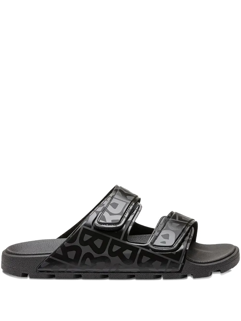 logo-print strapped slides - 1