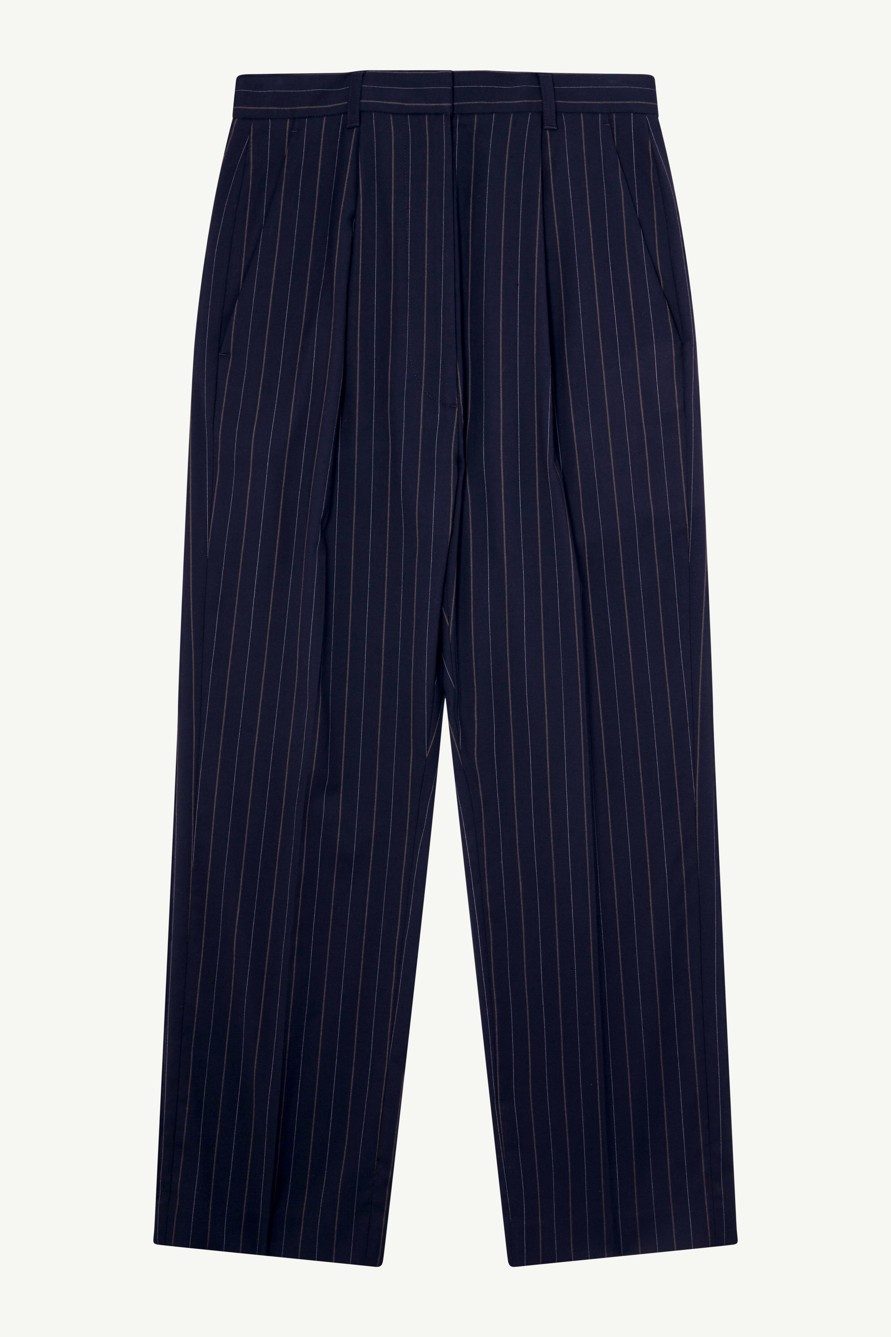 Stripe cargo trousers - 1