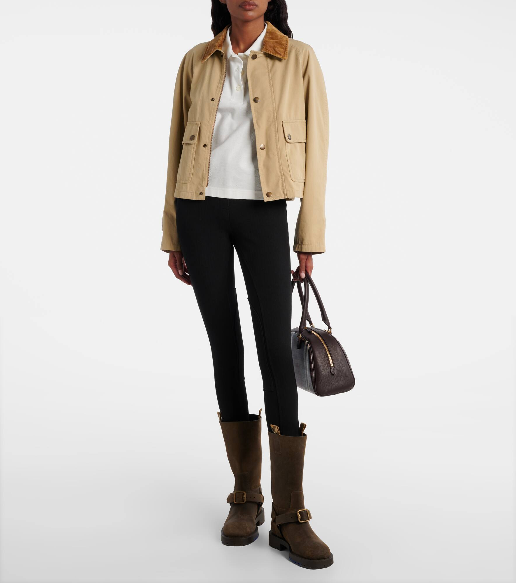 Cotton-blend skinny pants - 2
