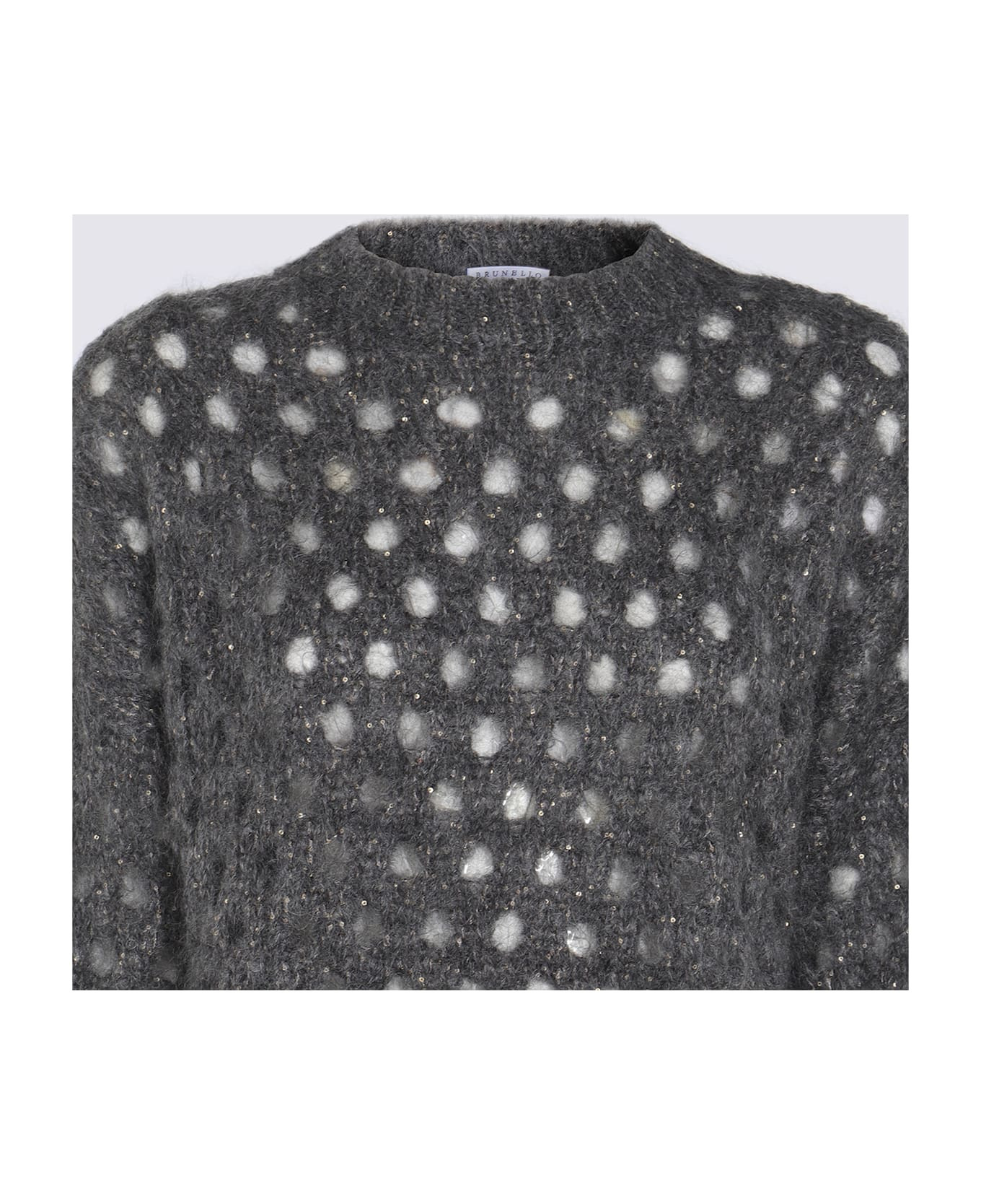 Dark Grey Mohair Knitwear - 4