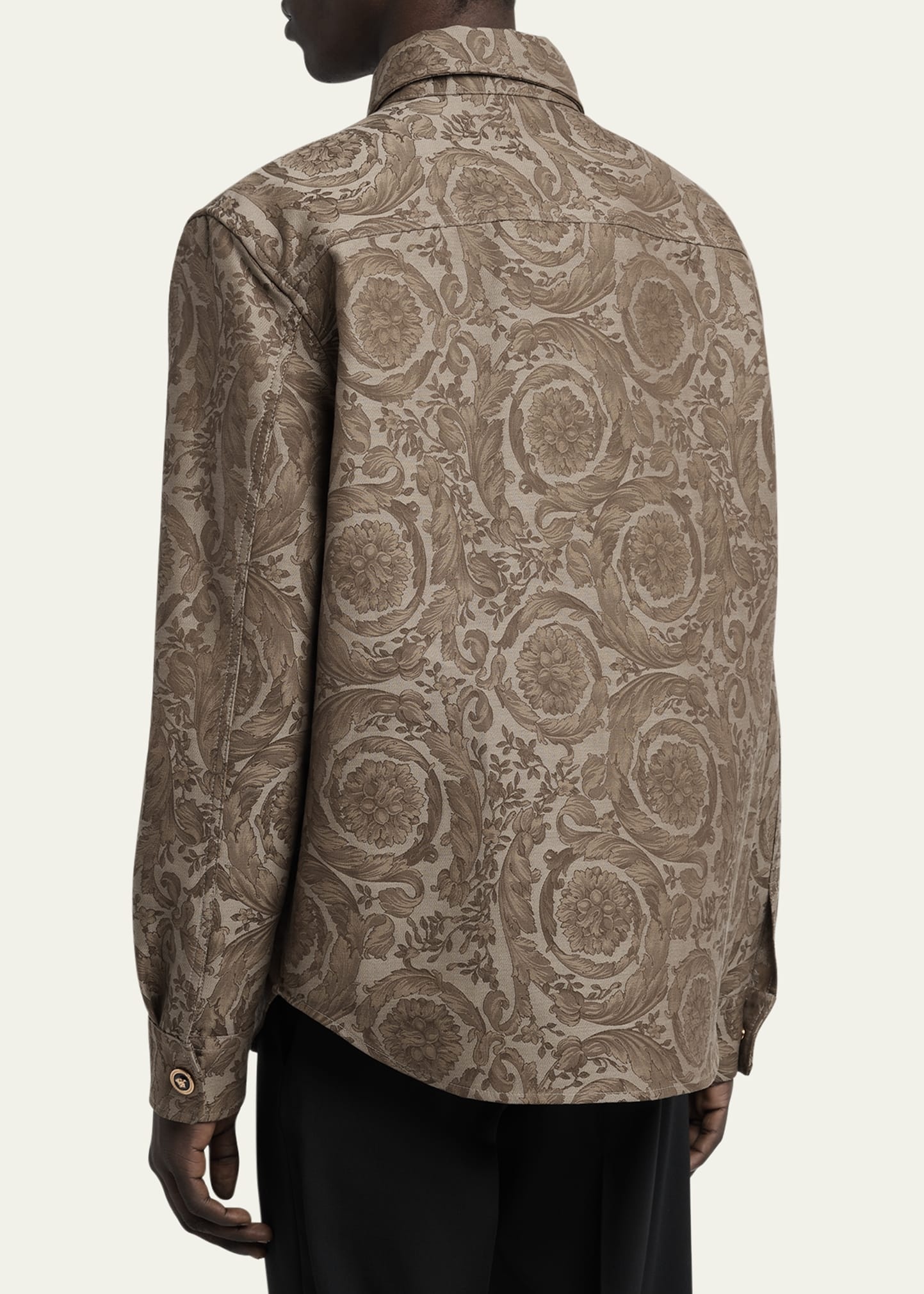 Men's Barocco Jacquard Overshirt - 3
