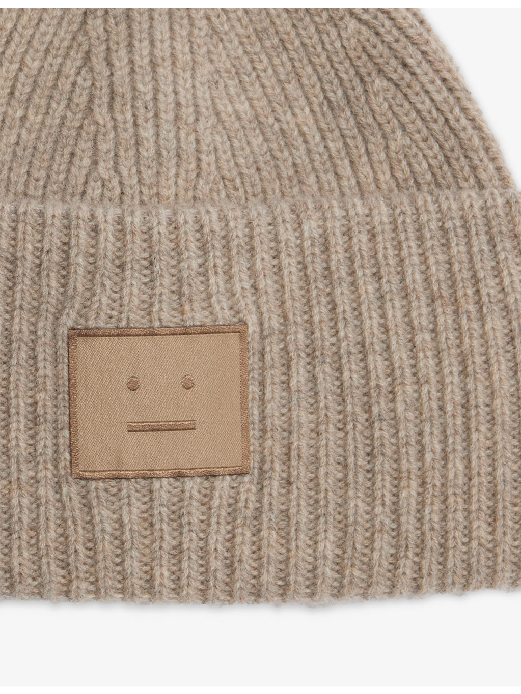 Ribbed Brand-Patch Wool-Blend Beanie - 2
