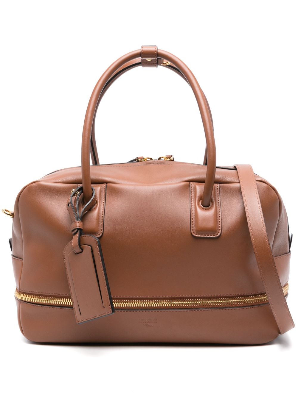 leather tote bag - 1