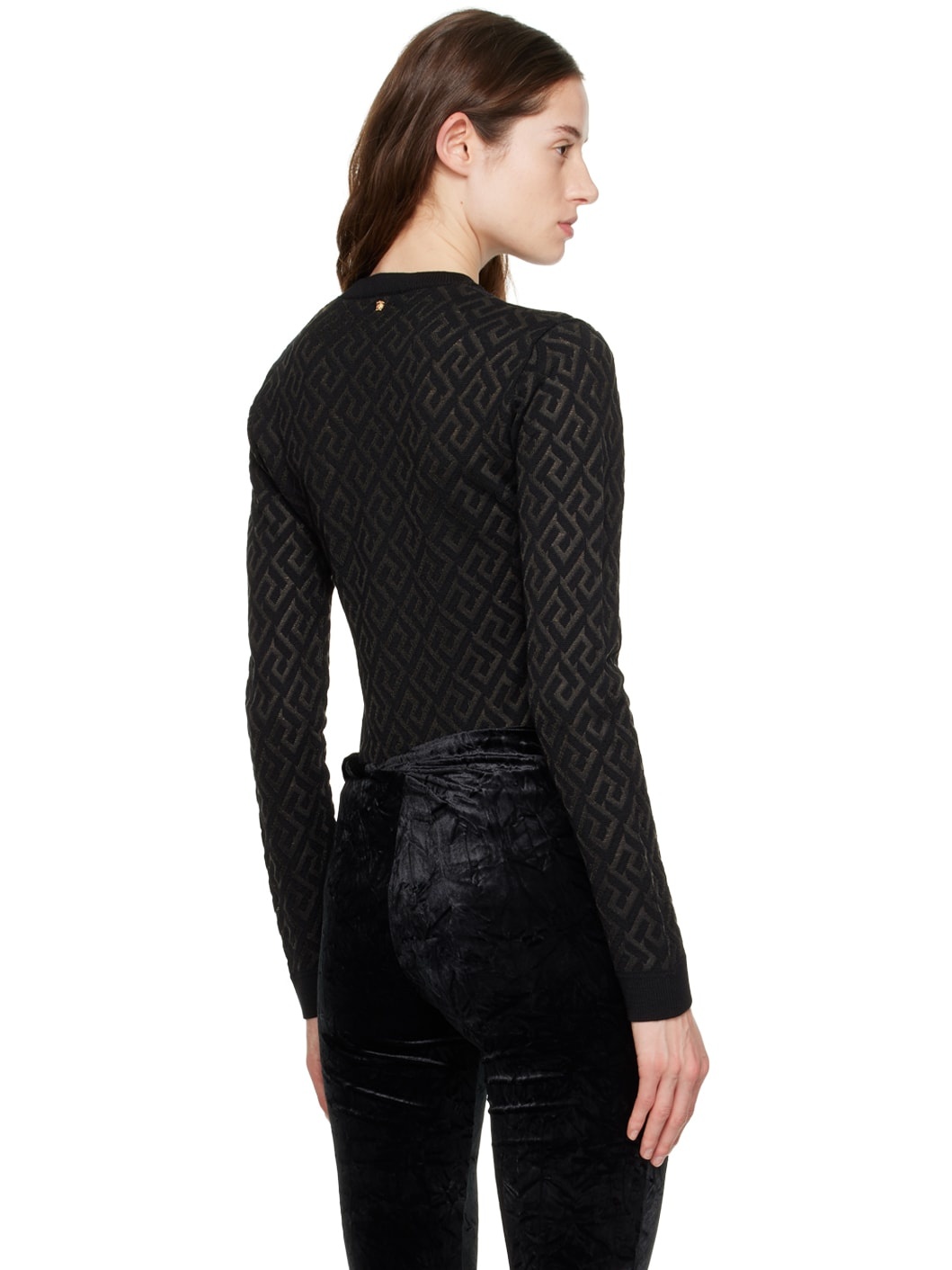 Black 'La Greca' Sweater - 3