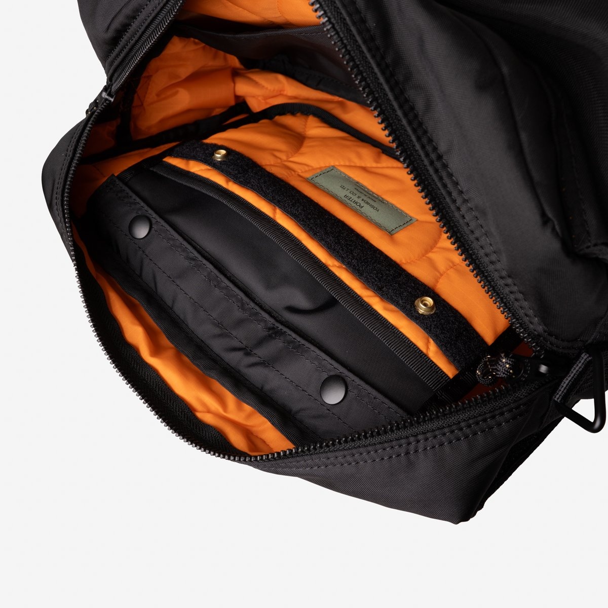 POR-FOR-WAS-BLK Porter - Yoshida & Co. - Force 2Way Waist Bag - Black - 4