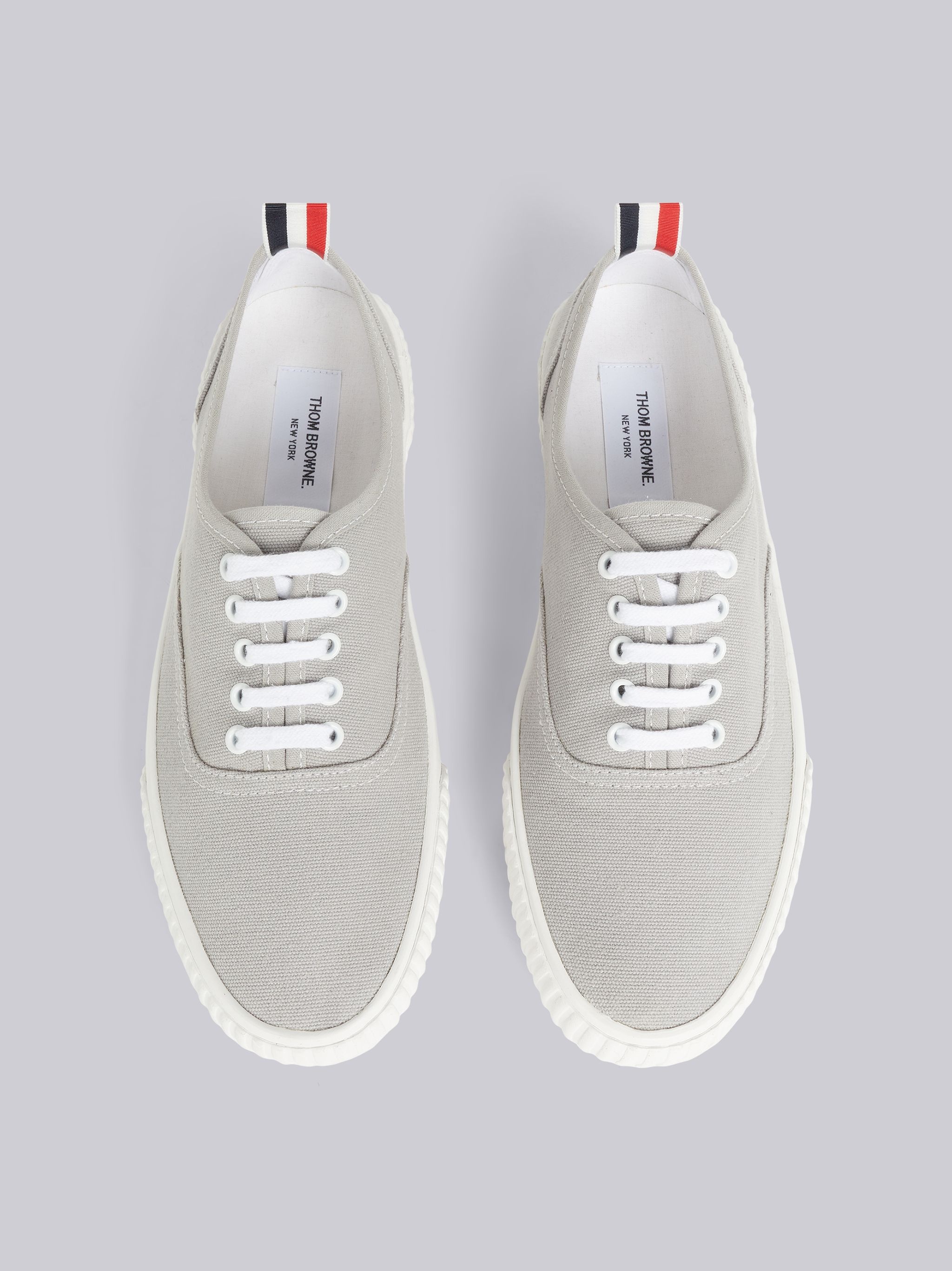 Grey Cotton Canvas Heritage Sneaker - 4