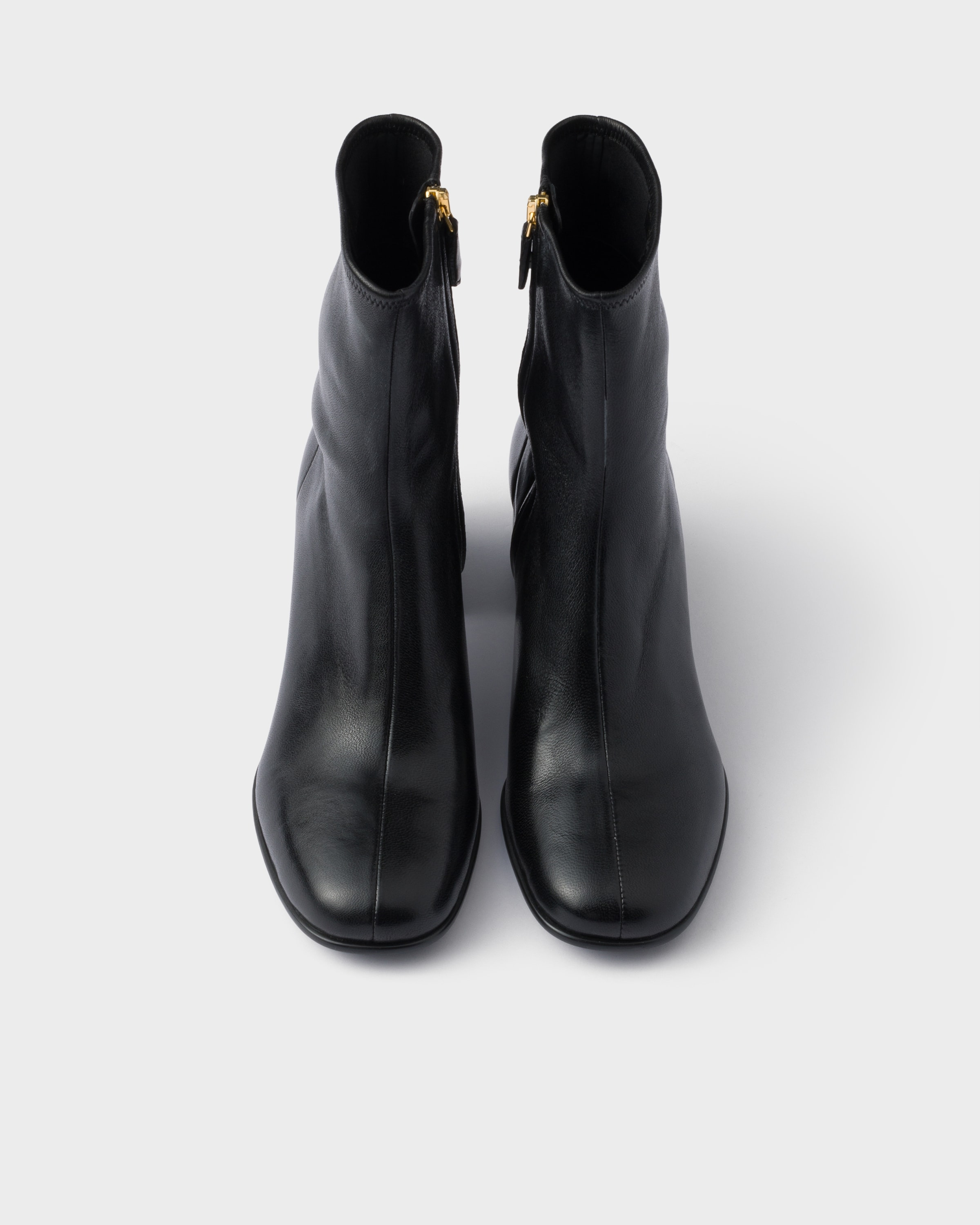 Stretch nappa leather booties - 3