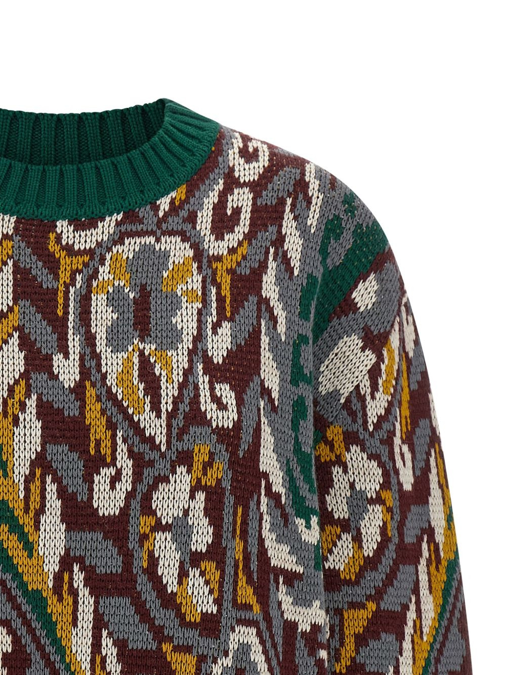 paisley wool sweater - 3