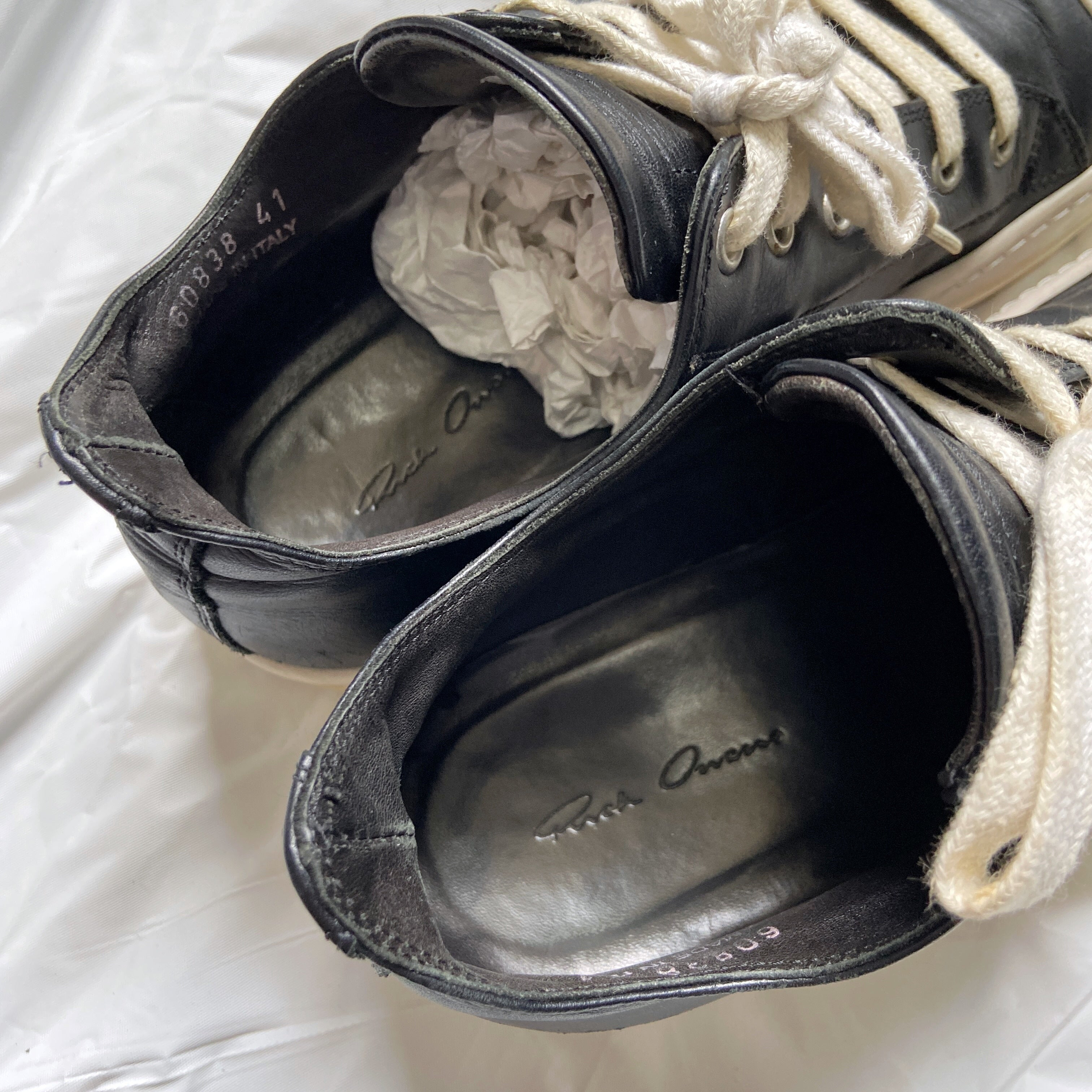 Rick Owens Leather Low Ramones 41 - 5