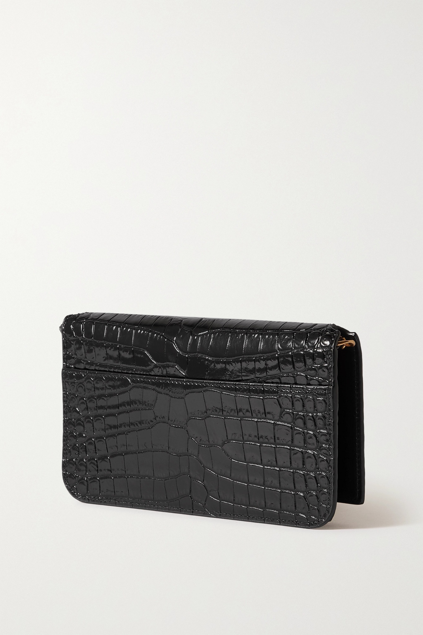 Monogramme croc-effect leather pouch - 3