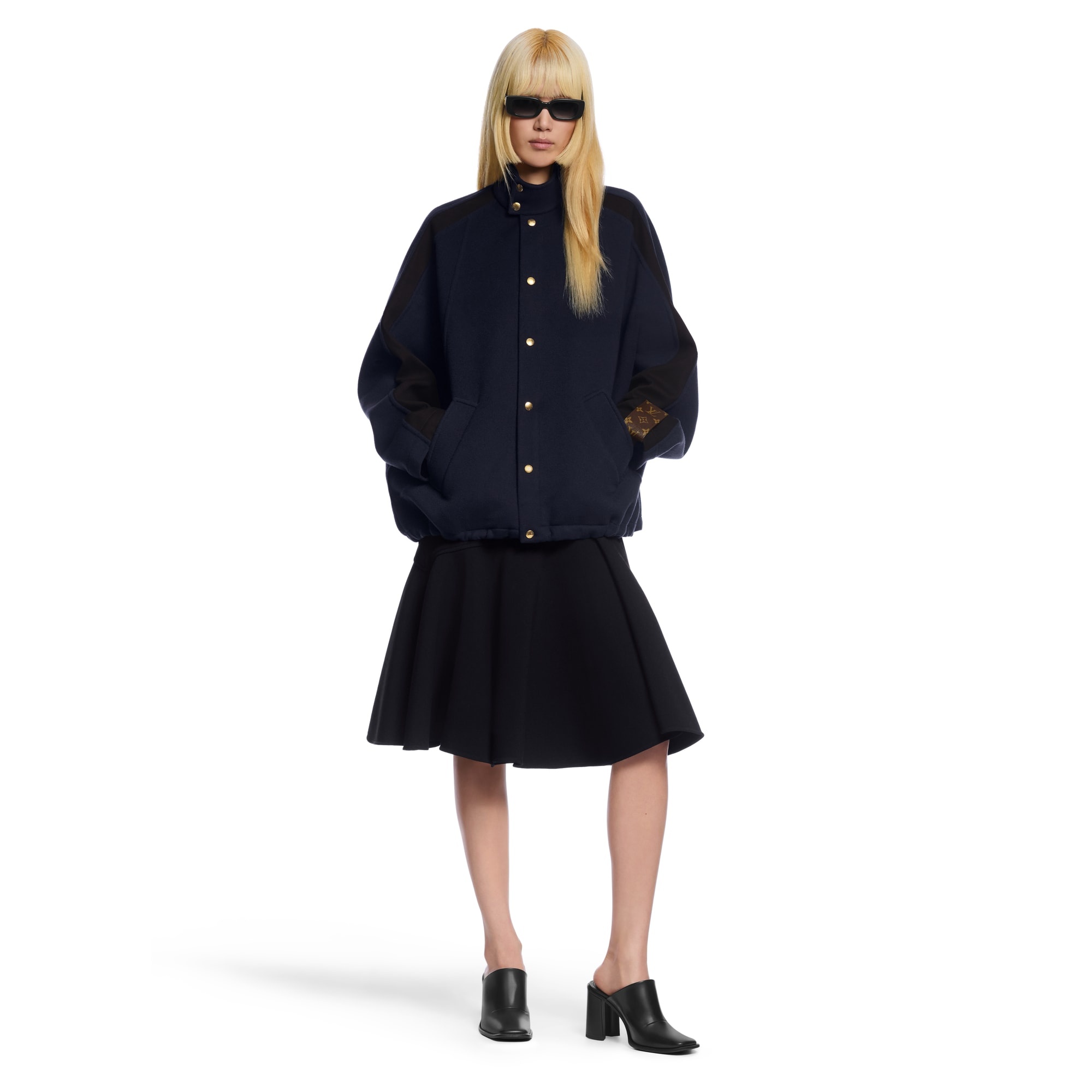 Contrast Sleeve Double Face Coat - 4