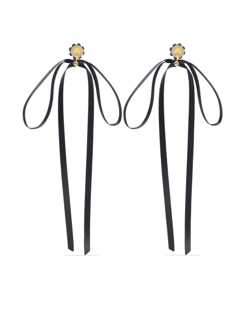 ribbon-bow earrings - 3