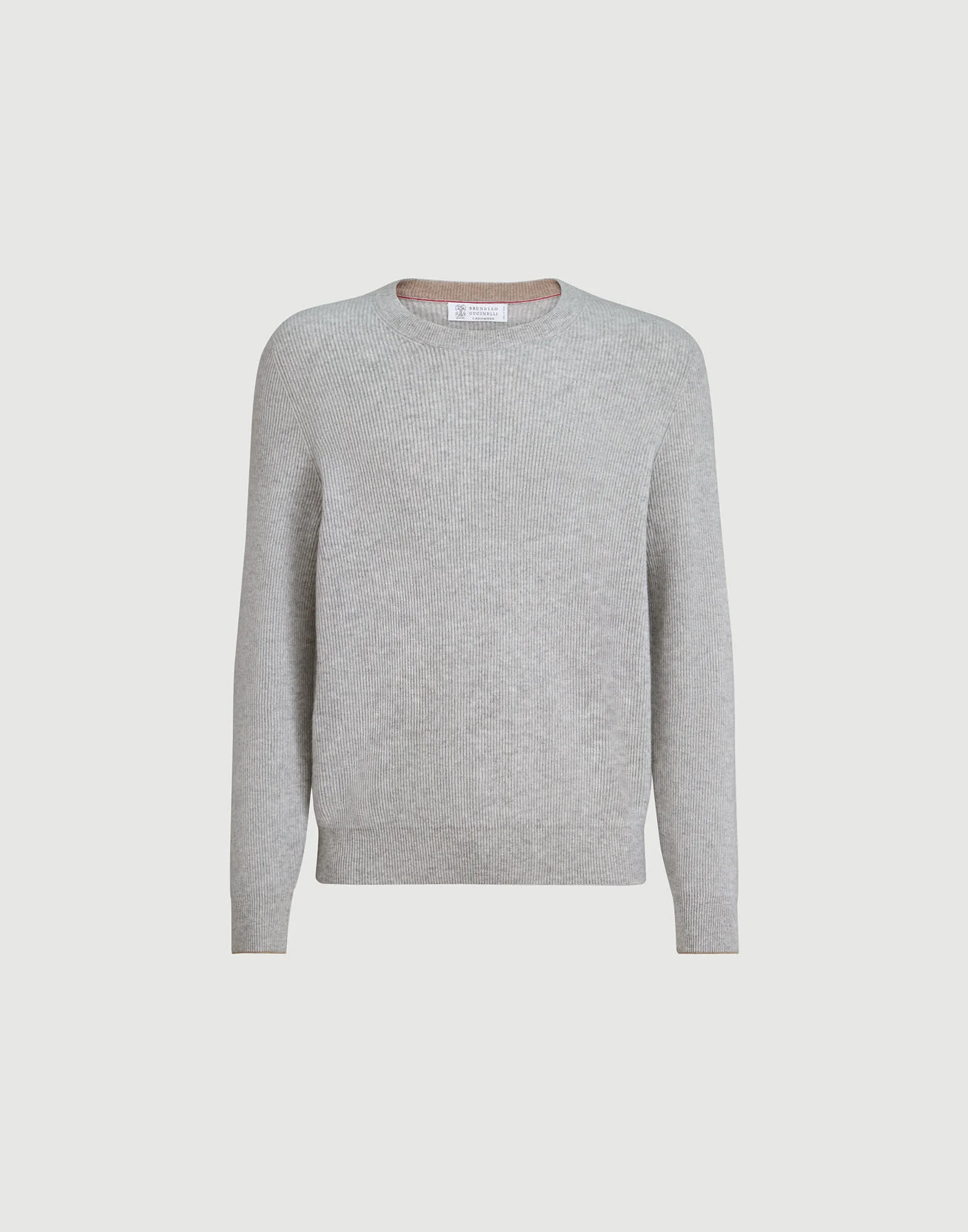 Cashmere English rib sweater - 1