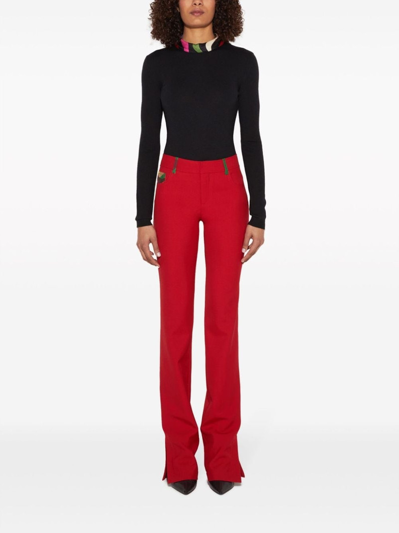 PUCCI Marmo-print scarf-detail wool jumper outlook