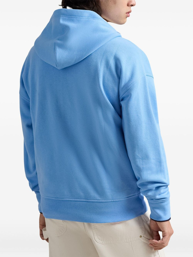 logo-detail zip-up hoodie 4