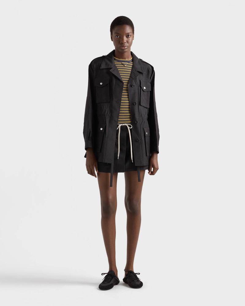 Prada Garment-dyed kid mohair jacket outlook