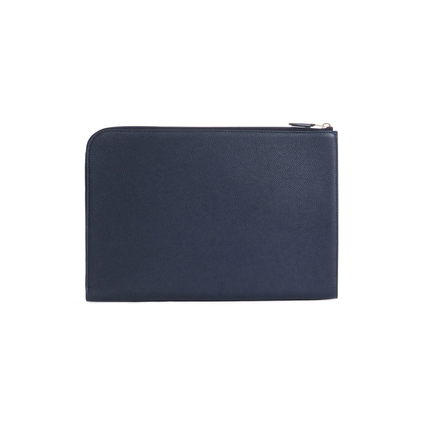 Blue tumbled leather document holder - 3
