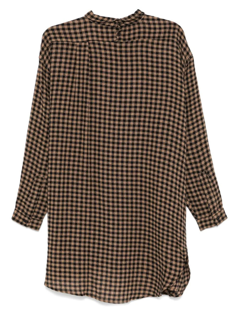 HENRIK VIBSKOV FLIP SHIRT - BEIGE BLACK CHECKS outlook