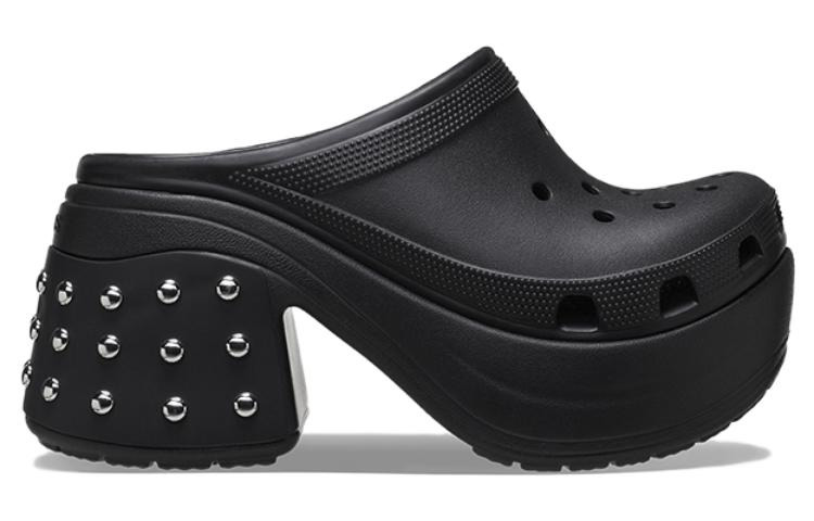 (WMNS) Crocs Siren Studded Clogs 'Black' 209017 - 3