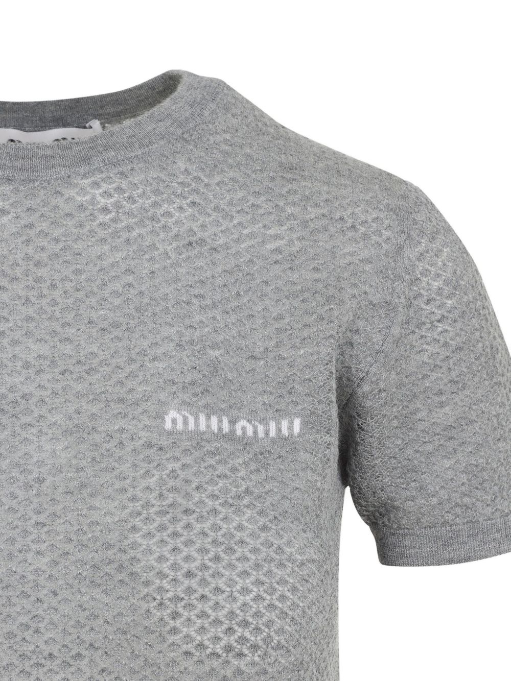 logo-intarsia T-shirt - 3