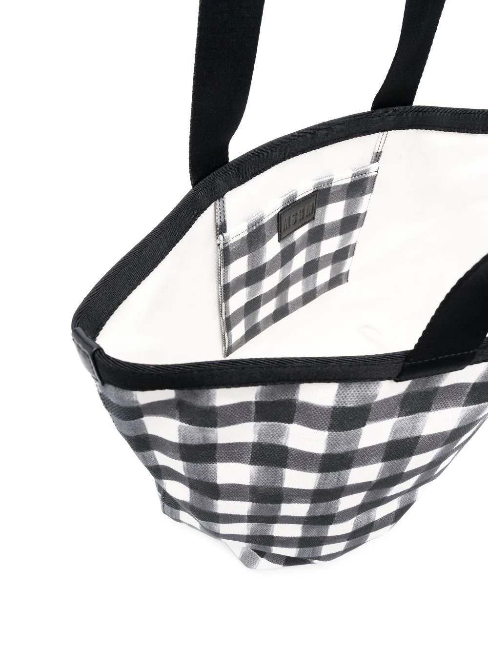 gingham-check tote bag - 6