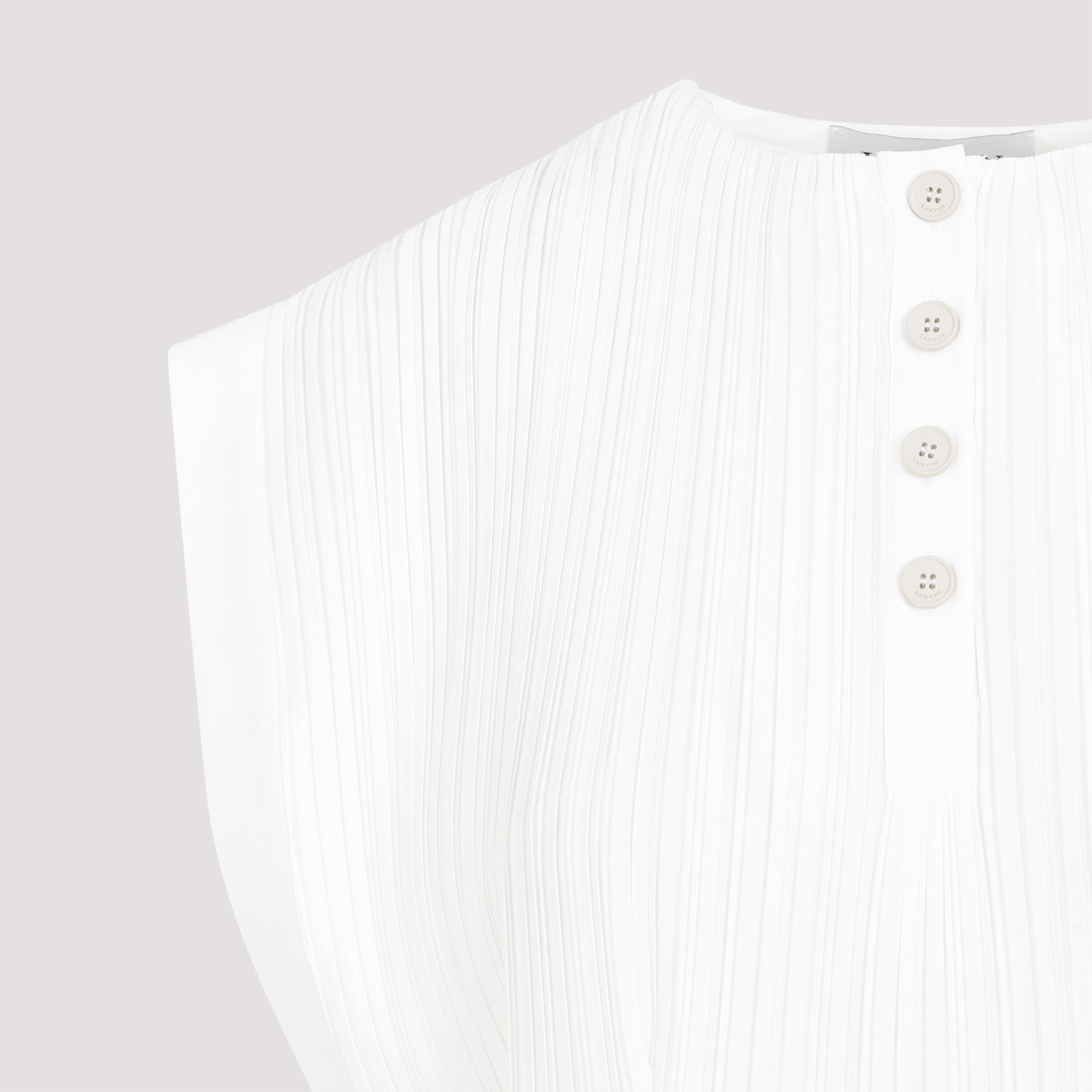 Lanvin Sleeveless Pleated Midi Dress Women - 3
