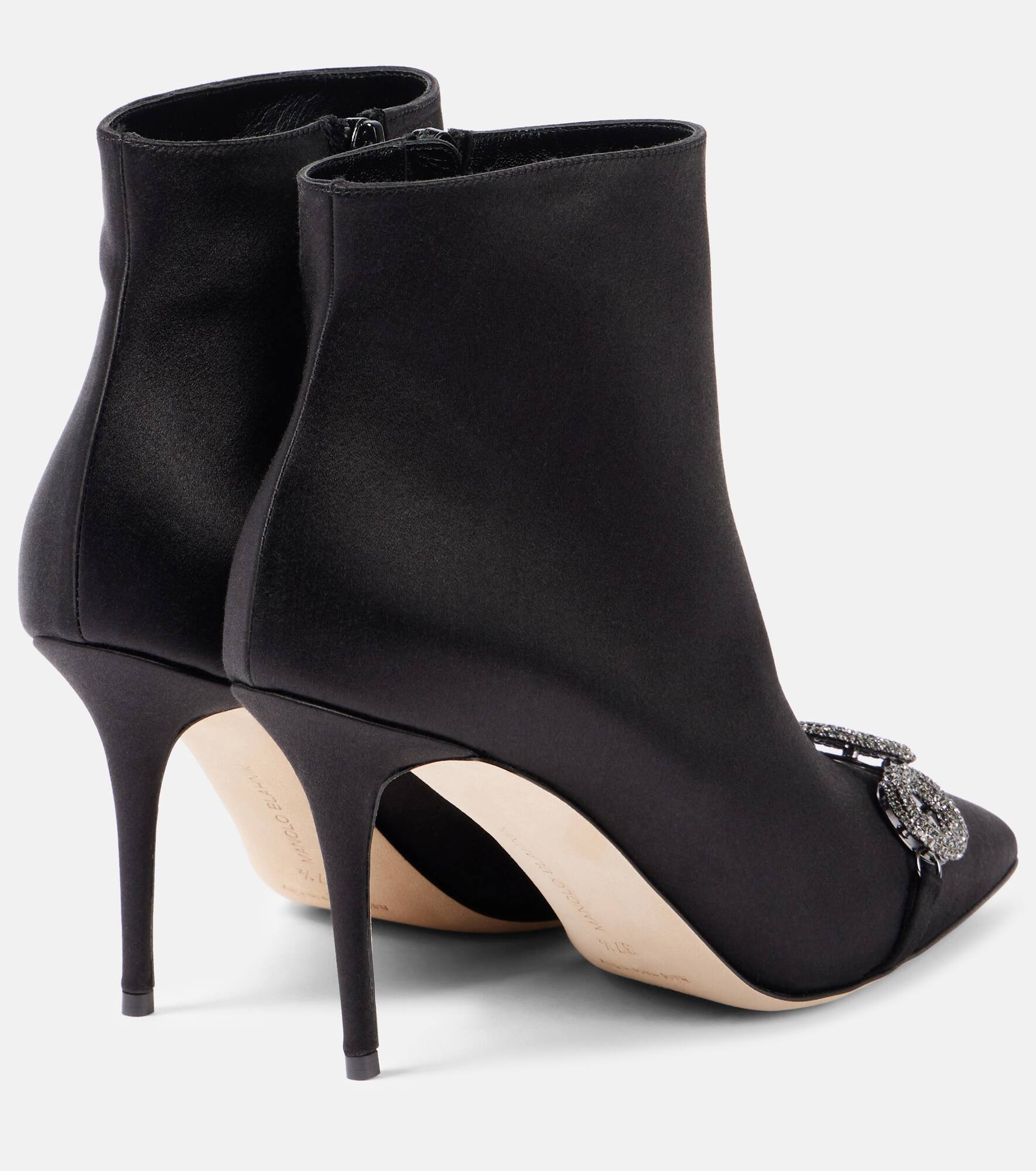 Balvisa embellished satin ankle boots - 4