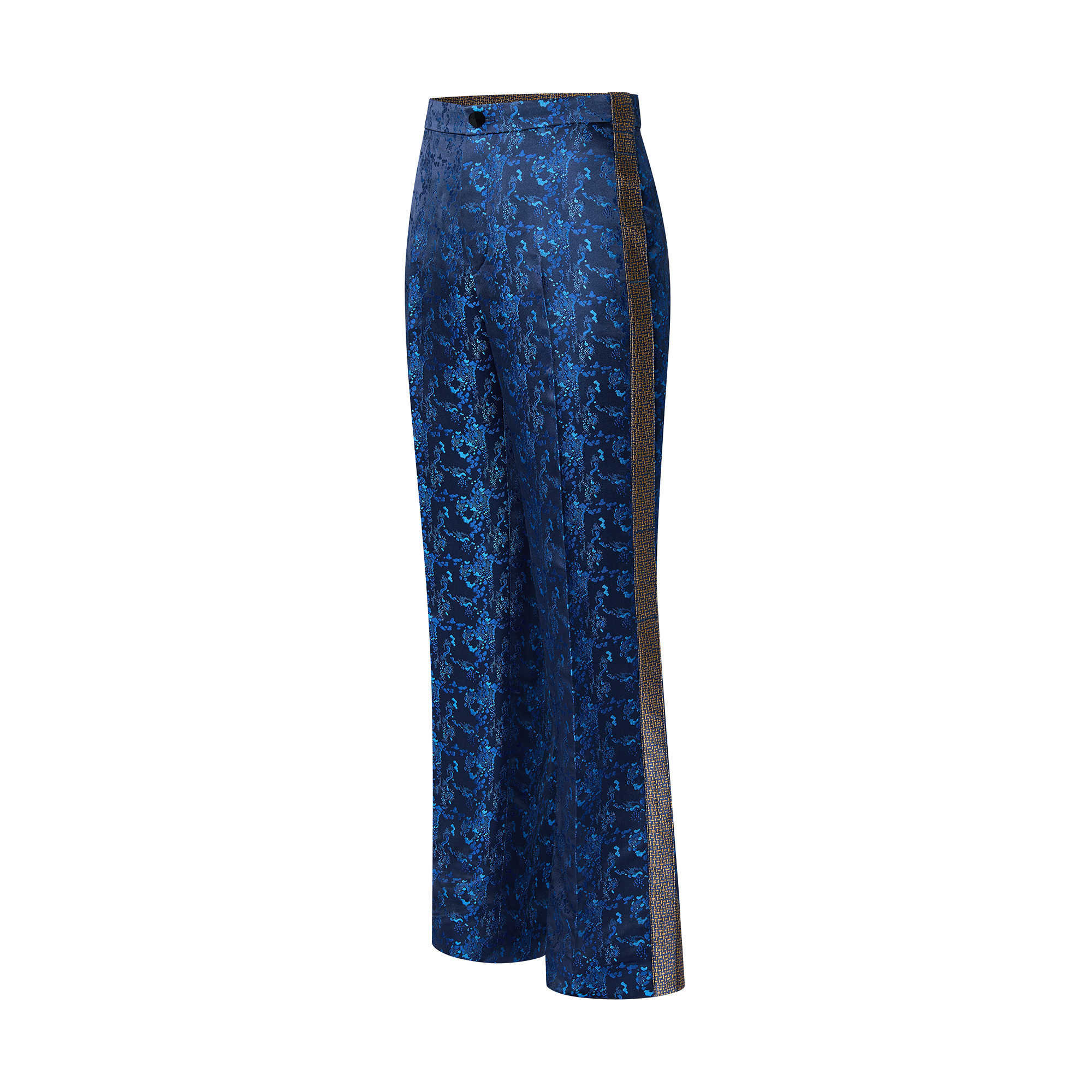 Abstract Jacquard Flared Pants - 2