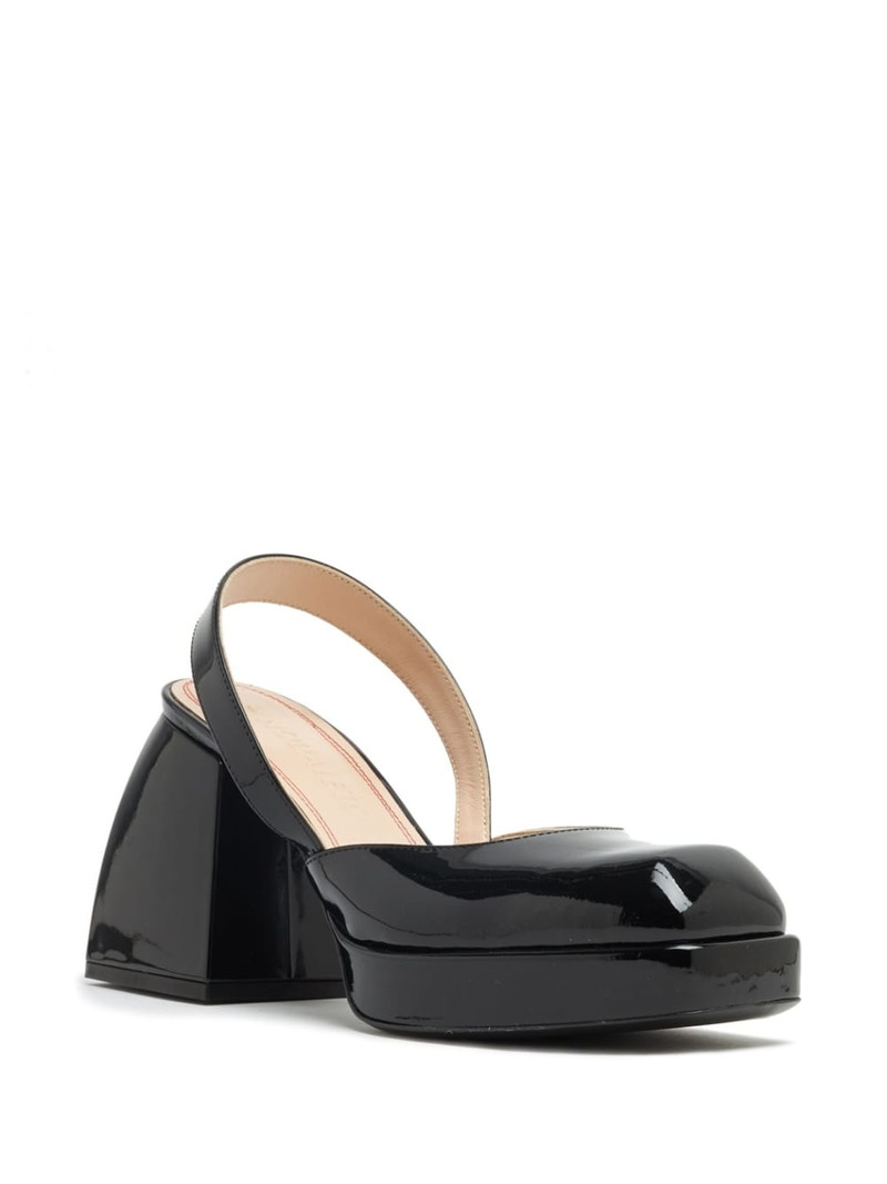 NODALETO Bulla Jones 90mm leather platform pumps outlook