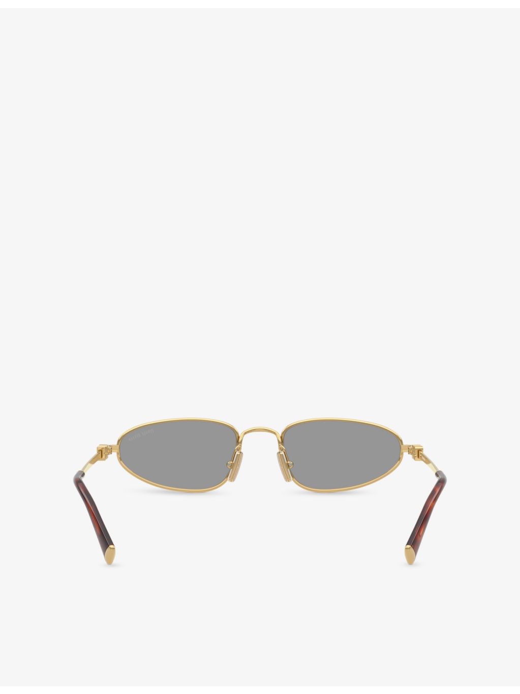 MU A52S Oval-Frame Metal Sunglasses - 3