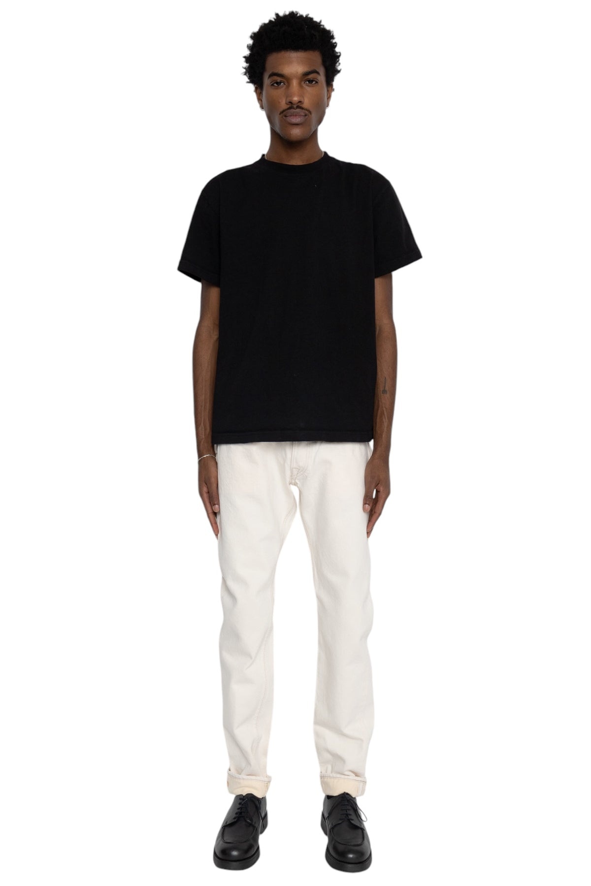 1172-2 14oz Ecru Selvedge 5 Pocket Pants Relax Tapered - 3