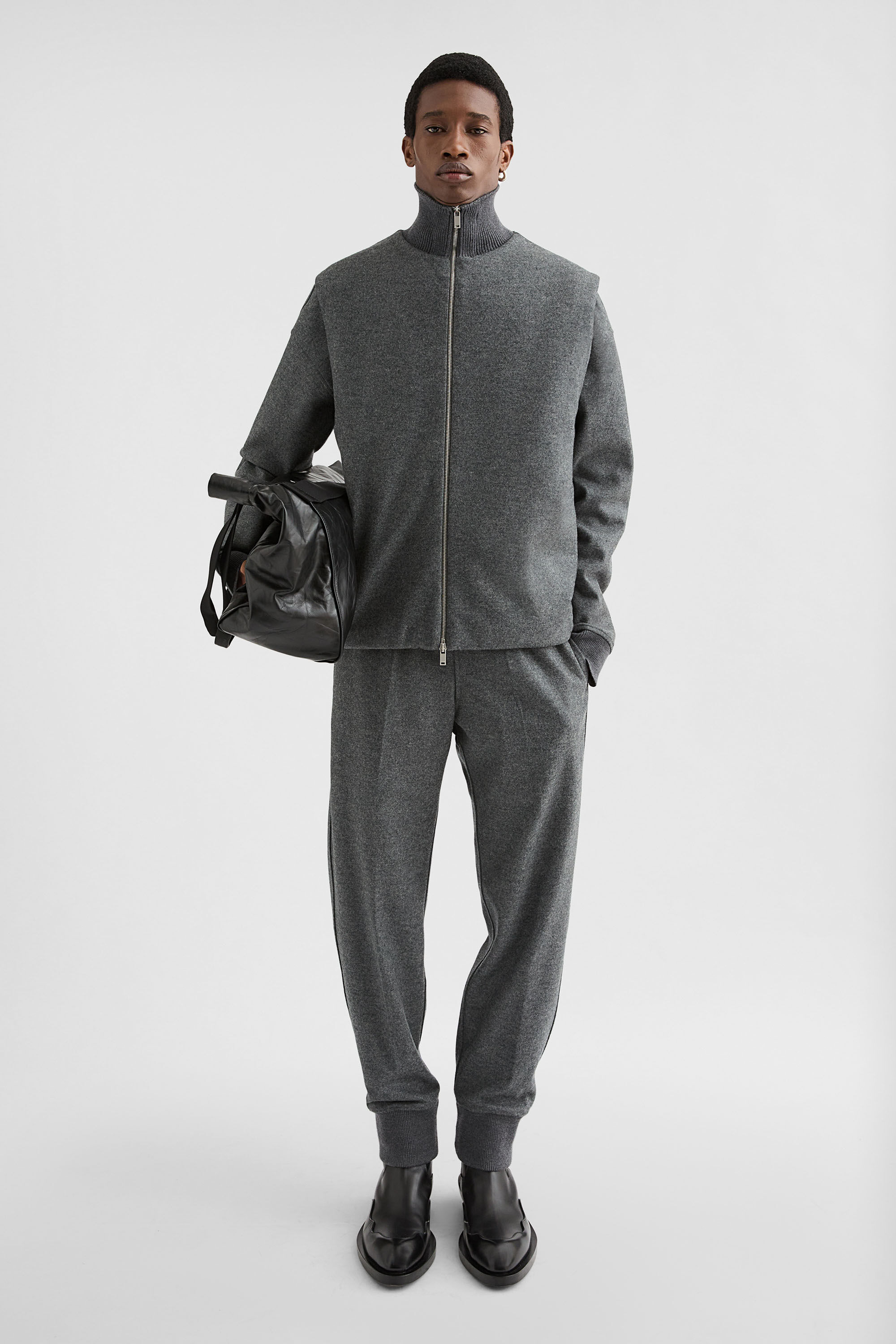 Wool Melton Padded Vest - 5