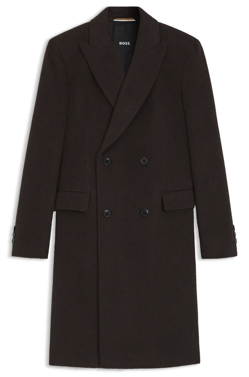 DOUBLE-BREASTED COAT IN AN ALPACA BLEND 1