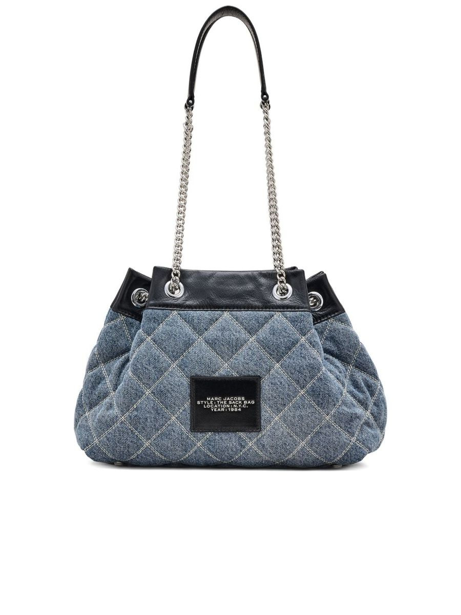 The Quilted Denim Chain Sack - 5