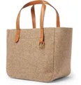 Logo-Embroidered Leather-Trimmed Felt Tote Bag - 9