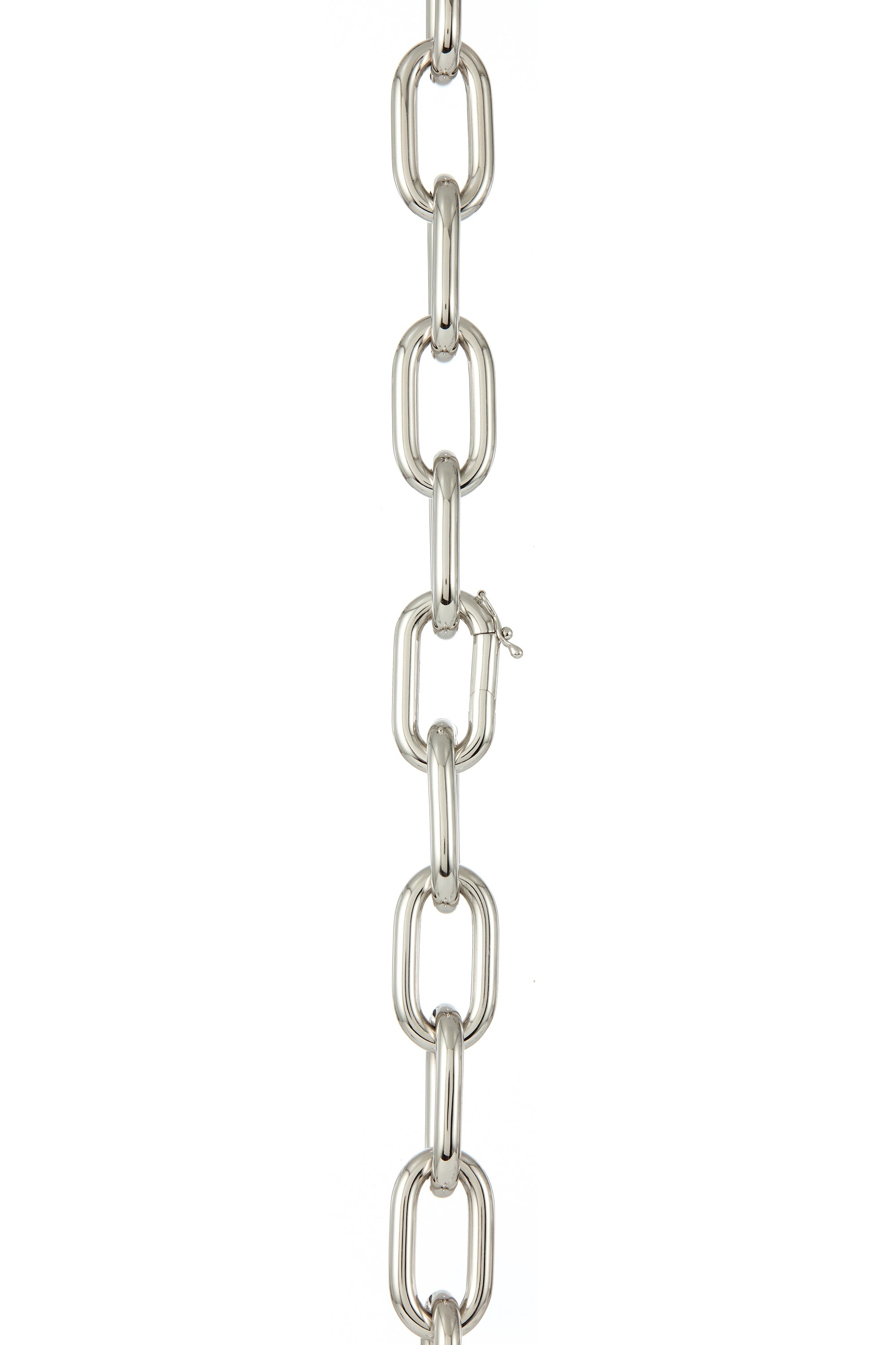 Medium Chain Necklace in White Gold 18K - 4