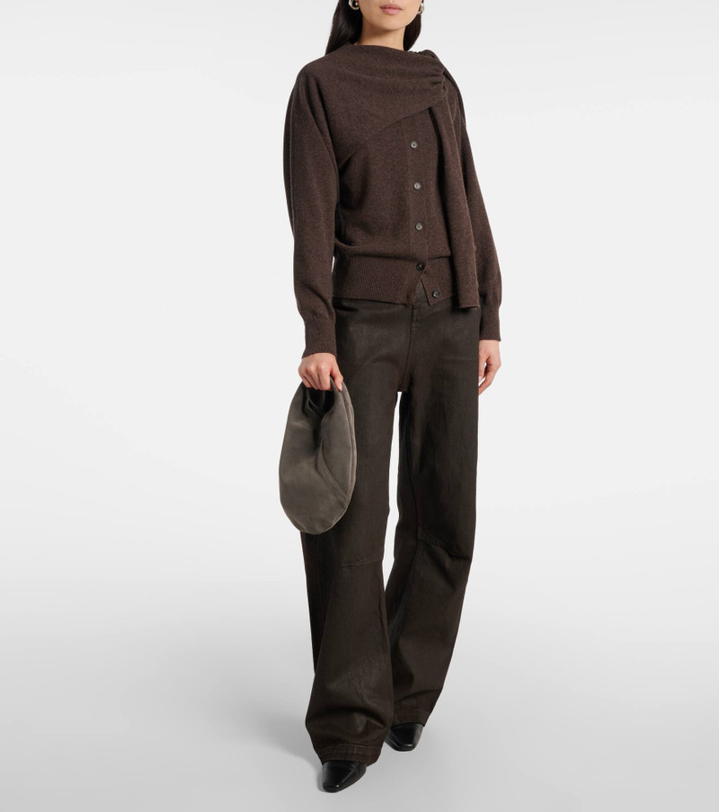 AESTHER EKME Ora Mini suede shoulder bag outlook