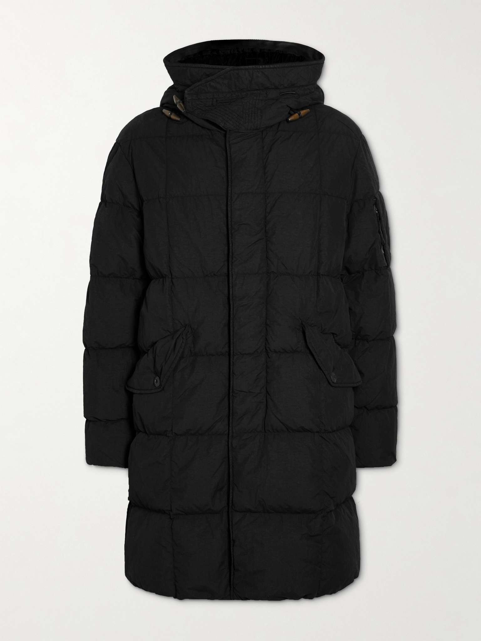 Hooded Quilted Shell Down Parka - 1