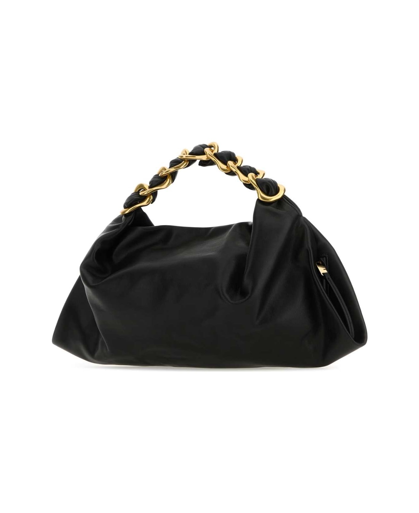 【関税&送料込】Burberry Black Leather Medium Swan Handbag Burberry Black Leather Medium Swan Handbag | italist