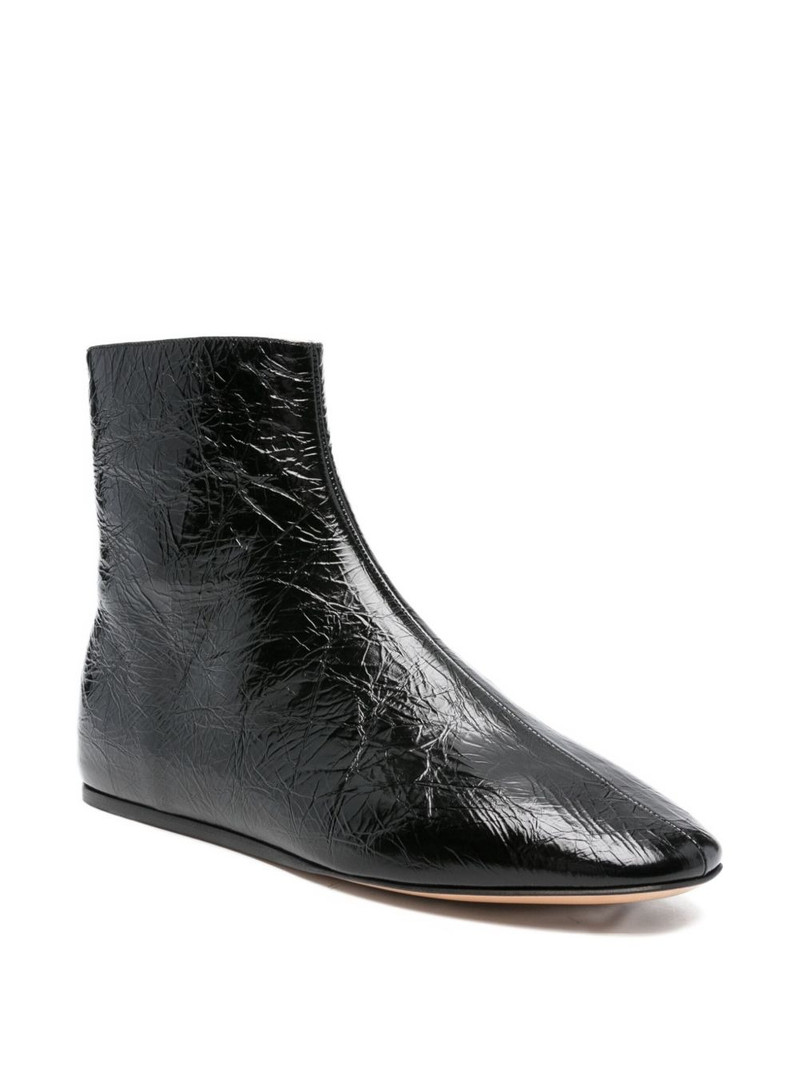 LE MONDE BÉRYL zip-detail flat ankle boots outlook