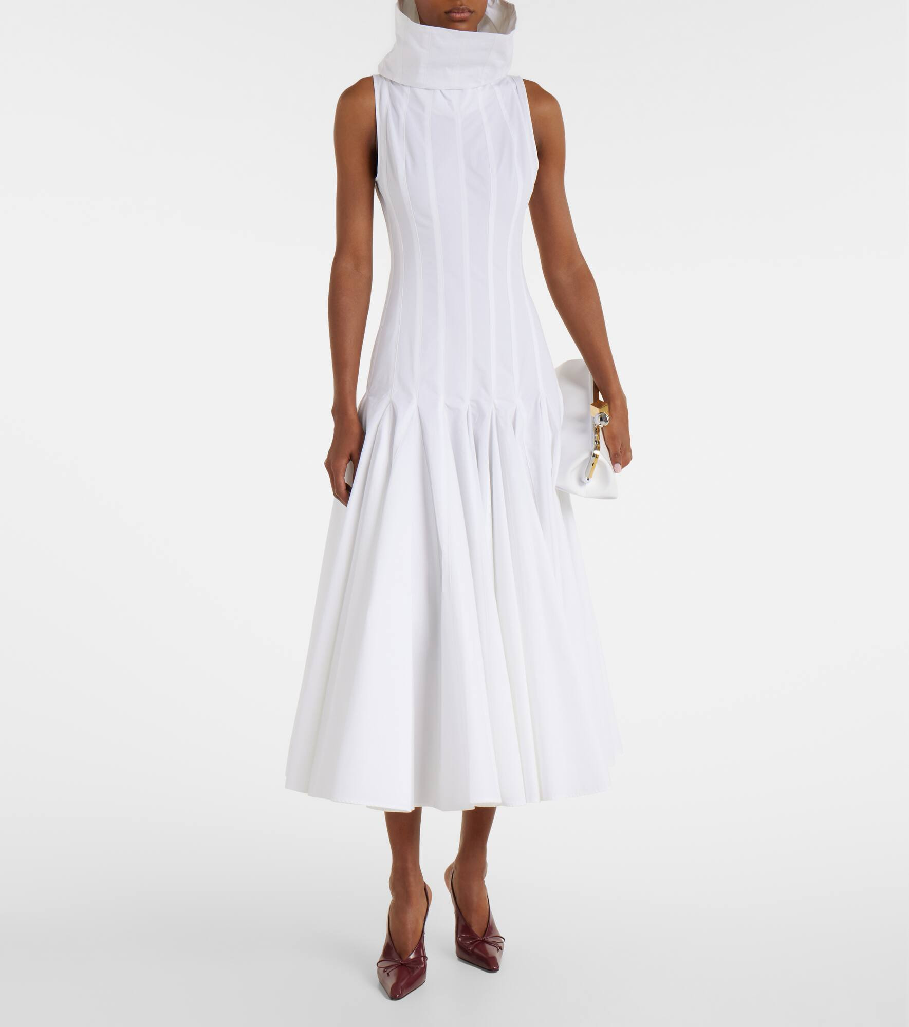 Triana cotton poplin midi dress - 2