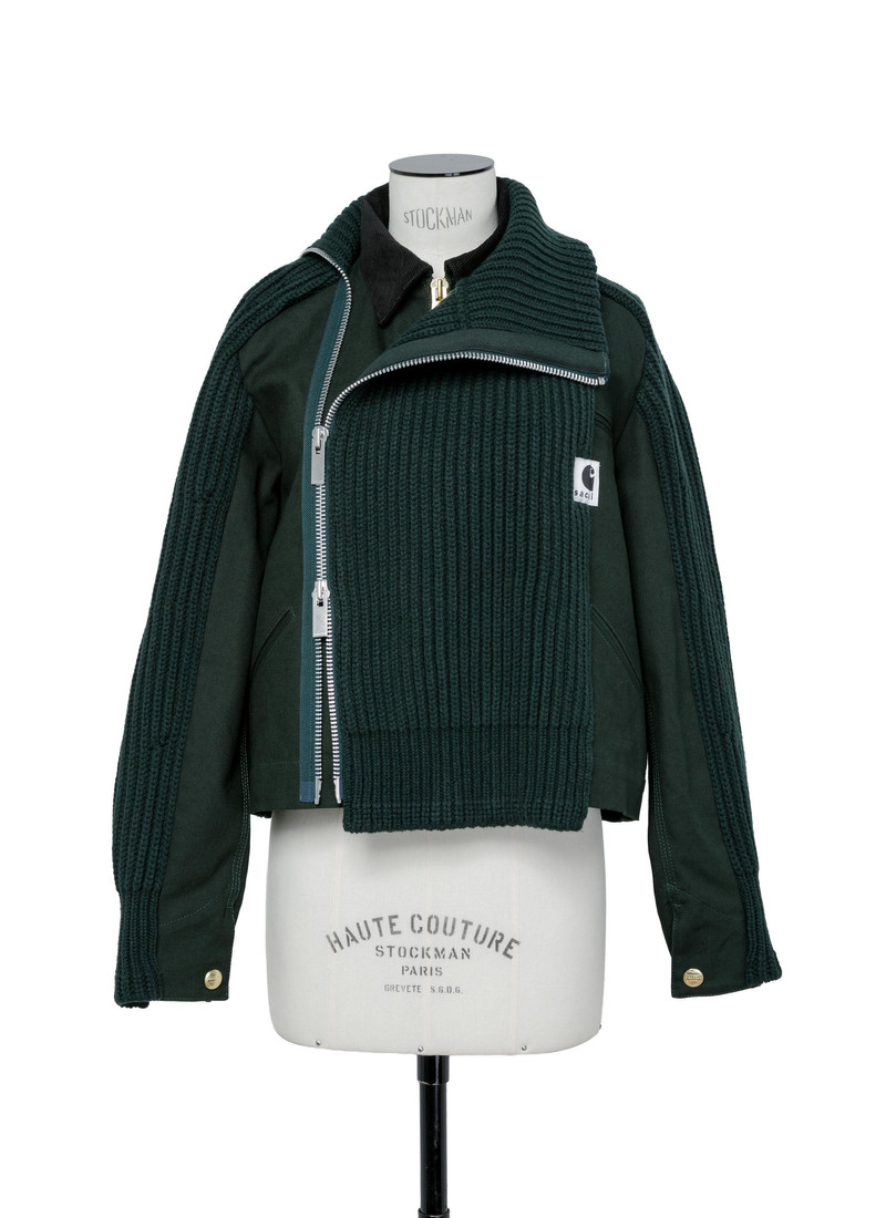 sacai Carhartt WIP Duck x Wool Knit Blouson outlook
