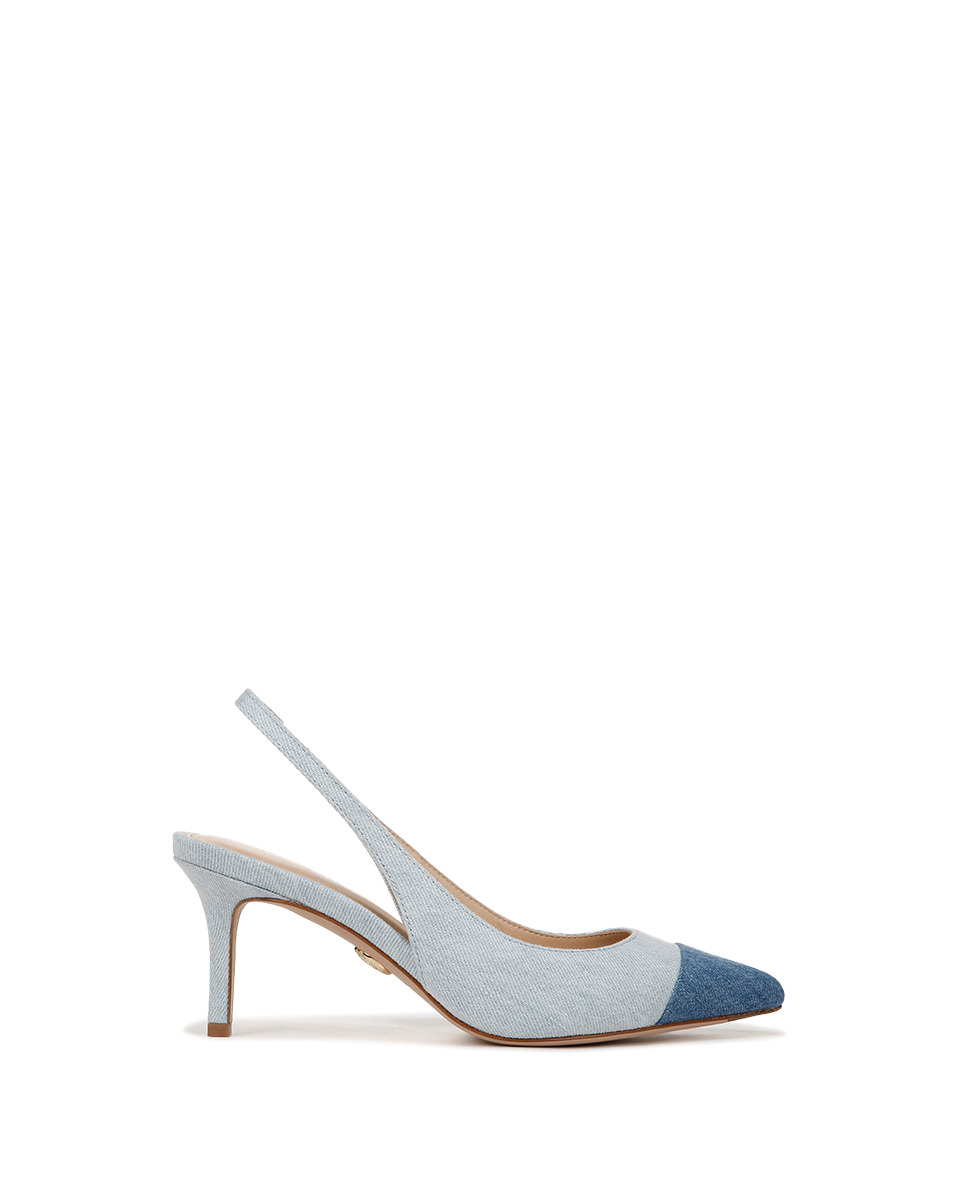 LILIANA DENIM SLINGBACK PUMP - 5
