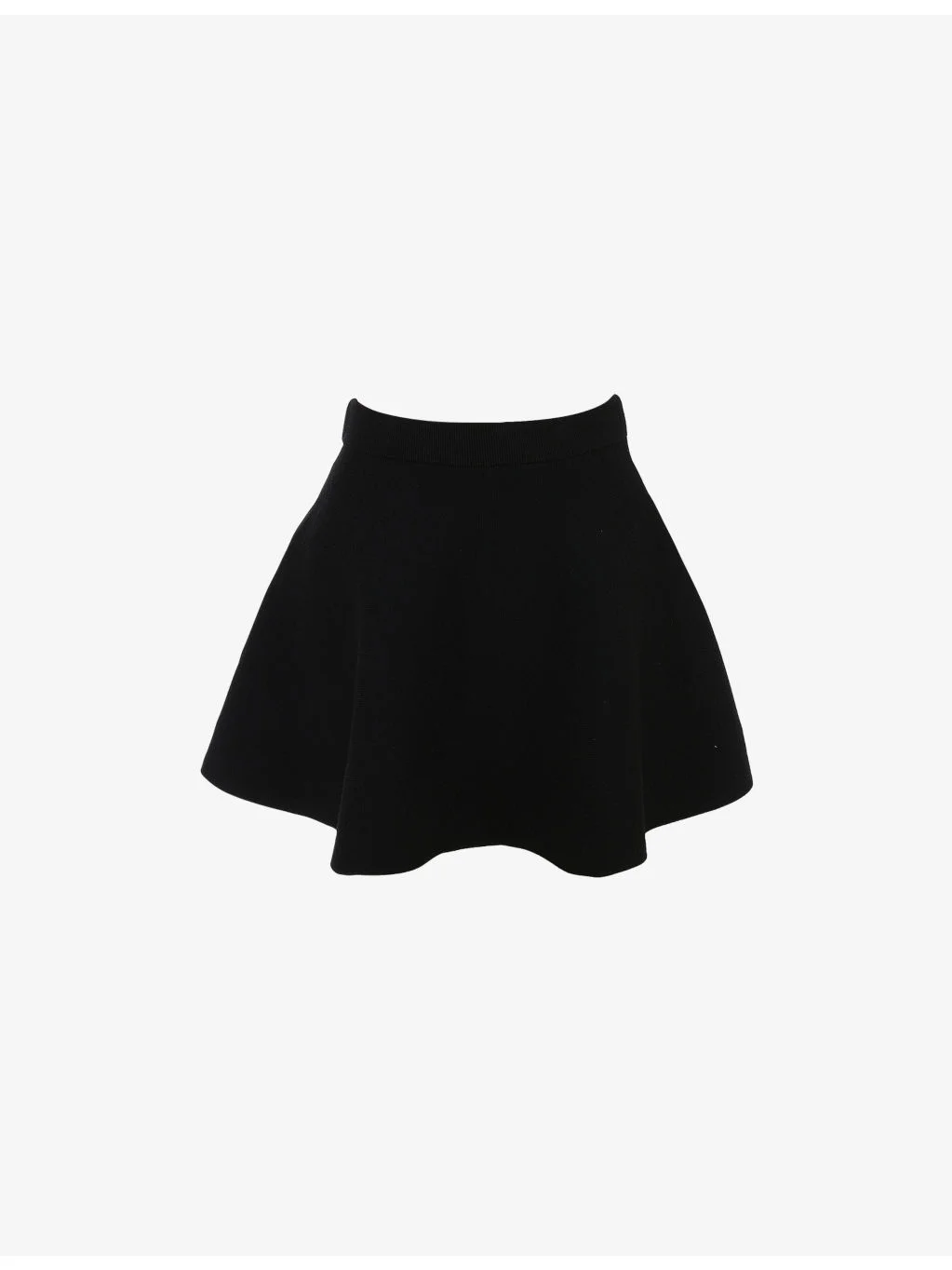 Rosina Flared Wool-Blend Mini Skirt - 1