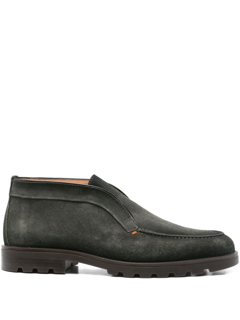 suede leather slip-on boots 1