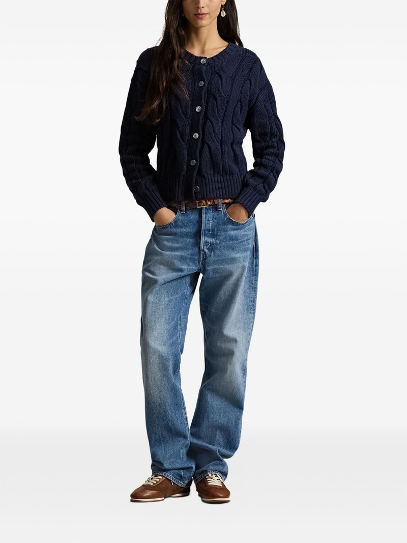 Polo Ralph Lauren cable-knit button-up cardigan outlook