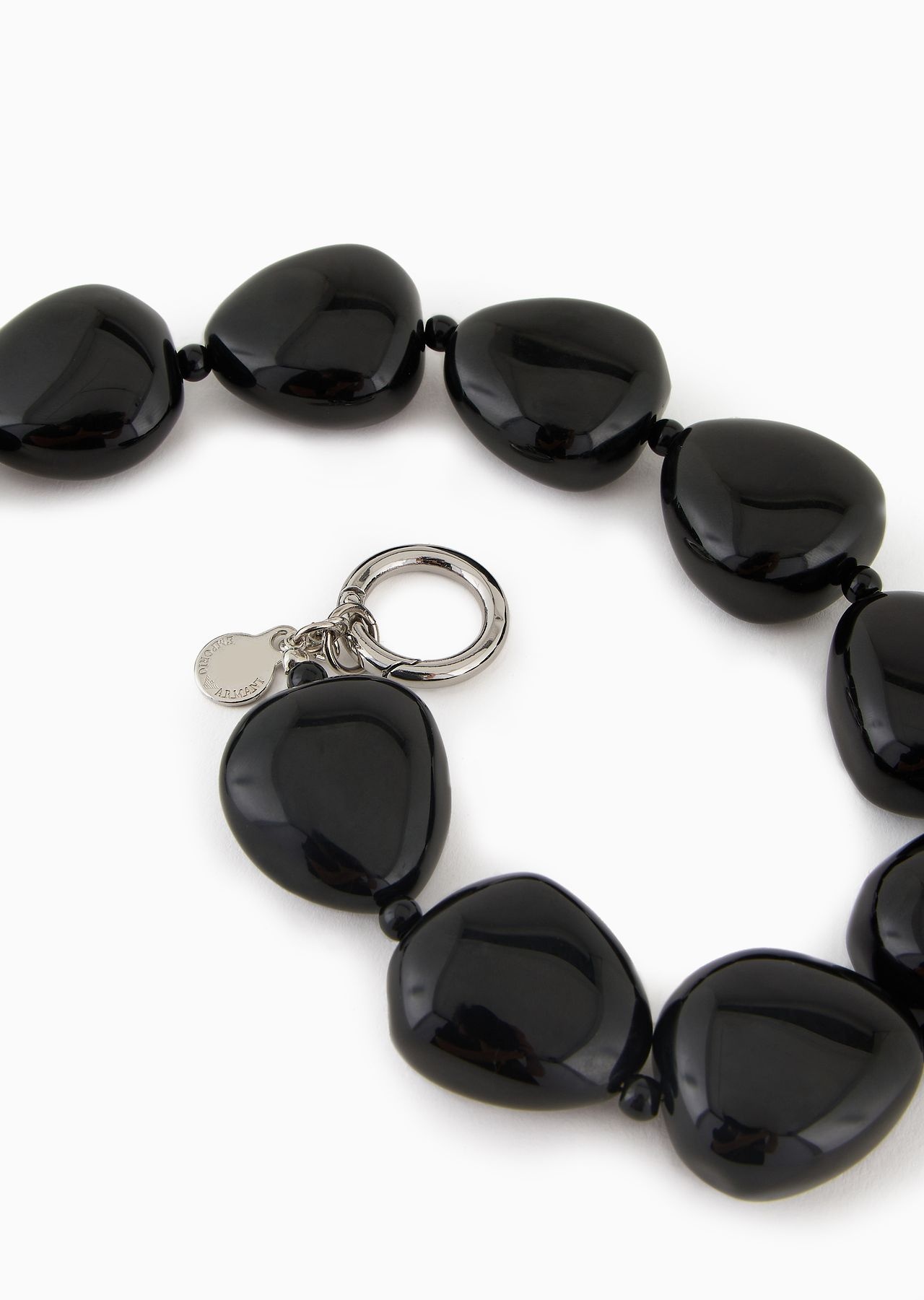 Choker necklace with rounded gemstones - 2